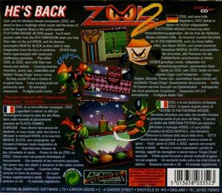 Zool 2 - Box - Back Image