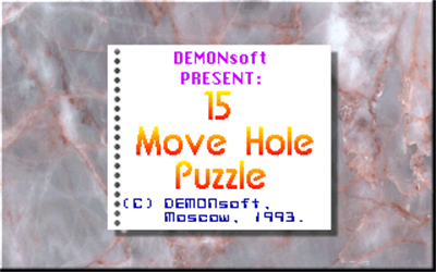15 Move Hole Puzzle - Screenshot - Game Title Image