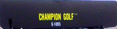 Champion Golf - Box - Spine Image