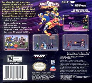 Power Rangers: Ninja Storm - Box - Back Image