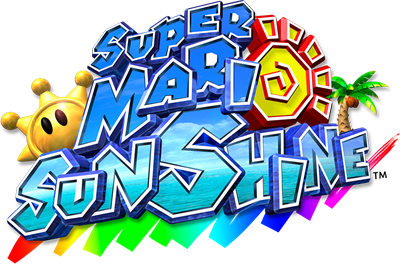 Super Mario Sunshine - Clear Logo Image