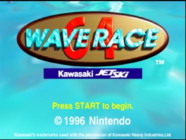 Wave Race 64: Kawasaki Jet Ski - Screenshot - Game Title Image