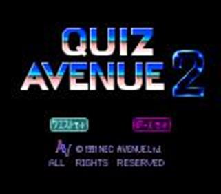 Quiz Avenue II - Screenshot - Game Title Image