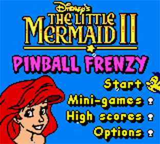 Disney's The Little Mermaid II: Pinball Frenzy - Screenshot - Game Title Image