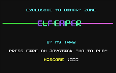 Elf Caper - Screenshot - Game Title Image