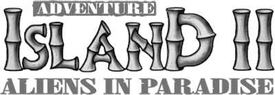 Adventure Island II: Aliens in Paradise - Clear Logo