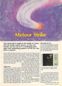 Meteor Strike - Advertisement Flyer - Front Image