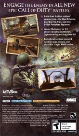 Call of Duty: Roads to Victory - Box - Back Image
