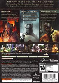 The Elder Scrolls IV: Oblivion: Game of the Year Edition - Box - Back Image