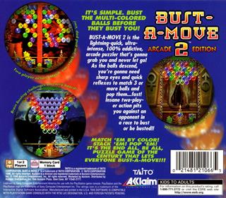 Bust-A-Move 2: Arcade Edition - Box - Back Image