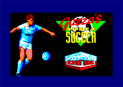 Gazza's Super Soccer - Screenshot - Game Title Image