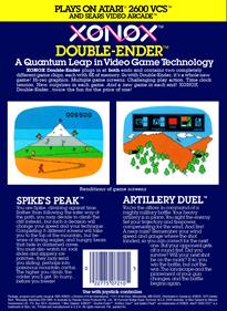 Xonox Double Ender: Spike's Peak / Artillery Duel - Box - Back Image