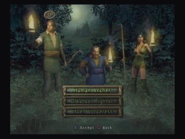 Baldur's Gate: Dark Alliance II - Screenshot - Game Select