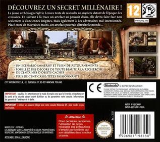 Chronicles of Mystery: Curse of the Ancient Temple - Box - Back Image