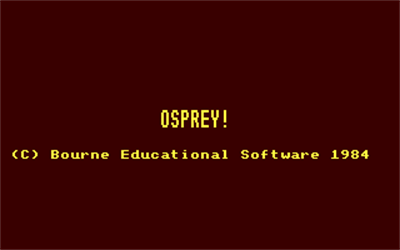 Osprey! - Screenshot - Game Title Image