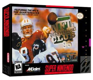 NFL Quarterback Club 96 - Box - 3D Image