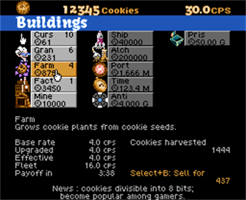 Cookie Clicker - Screenshot - Gameplay Image