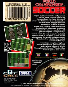 World Championship Soccer - Box - Back Image