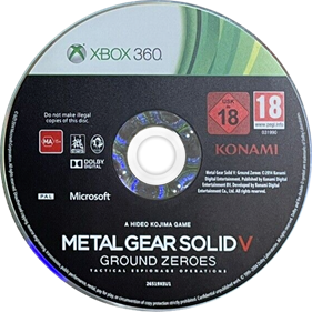 Metal Gear Solid V: Ground Zeroes - Disc Image