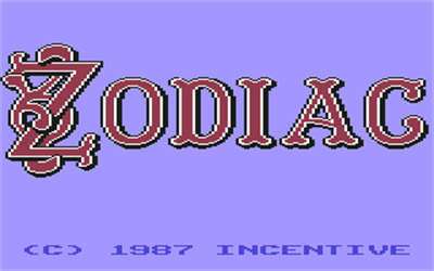Zodiac (Incentive Software) - Screenshot - Game Title Image
