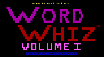 Word Whiz - Screenshot - Game Title Image
