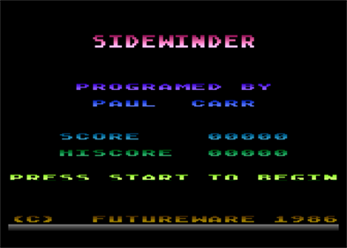 Sidewinder - Screenshot - Game Title Image