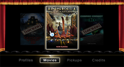 Attack of the Movies 3-D - Screenshot - Game Select Image