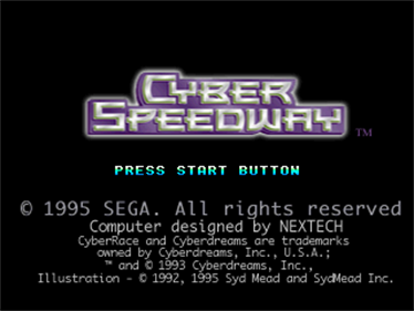 Cyber Speedway - Screenshot - Game Title Image