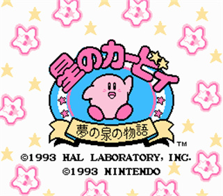 Kirby's Adventure - Screenshot - Game Title Image