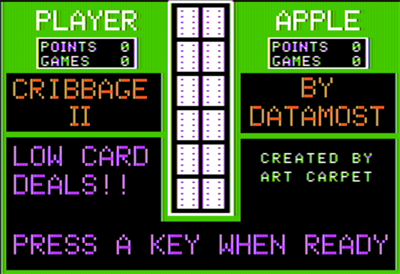 The Card Stars: Cribbage / Solitaire - Screenshot - Game Title