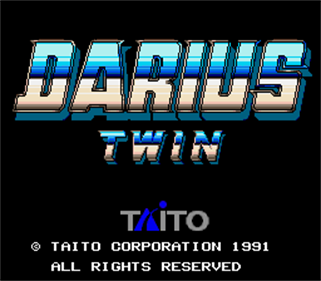Darius Twin - Screenshot - Game Title Image