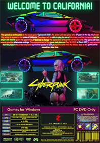 Cyberpunk 2077 - Fanart - Box - Back Image