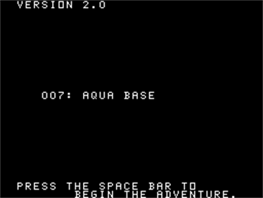 007: Aqua Base - Screenshot - Game Title Image