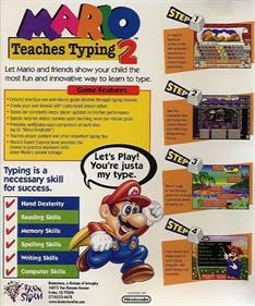 Mario Teaches Typing 2 - Box - Back Image