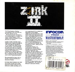 Zork II - Box - Back Image