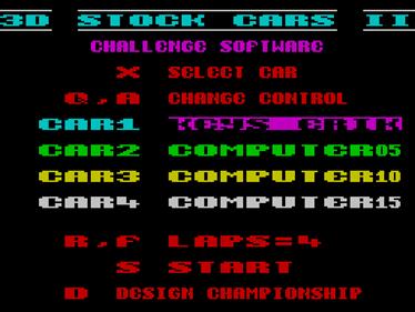 3D Stock Cars II - Screenshot - Game Title Image