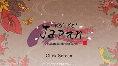 Koi-Koi Japan [Hanafuda Playing Cards] - Screenshot - Game Title Image