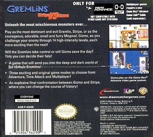 Gremlins: Stripe vs. Gizmo - Box - Back Image