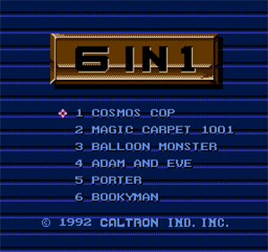 Caltron 6 in 1 - Screenshot - Game Title Image