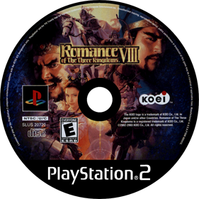 Romance of the Three Kingdoms VIII - Disc Image