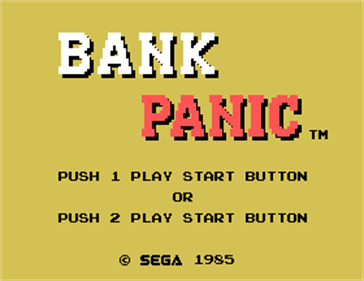 Bank Panic - Screenshot - Game Title Image