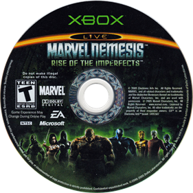 Marvel Nemesis: Rise of the Imperfects - Disc Image