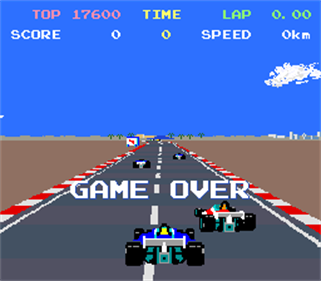 Pole Position II - Screenshot - Game Over Image