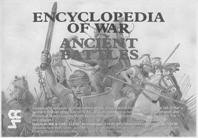 Encyclopedia of War: Ancient Battles - Advertisement Flyer - Front Image