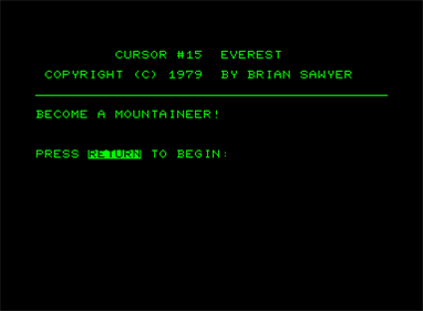 Everest - Screenshot - Game Title Image