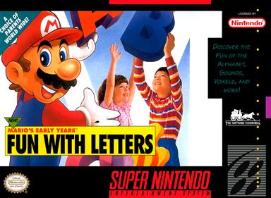 Mario's Early Years: Fun with Letters - Box - Front Image