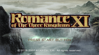 Romance of the Three Kingdoms XI - Screenshot - Game Title Image