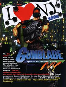 Gunblade NY - Advertisement Flyer - Front Image