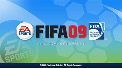 FIFA Soccer 09 - Screenshot - Game Title Image