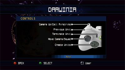 Darwinia+ - Arcade - Controls Information Image